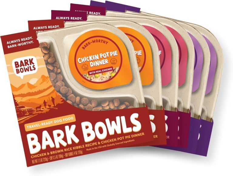 On The Go Dog Food, Chicken Pot Pie Dinner, Turkey Fare Dinner & Homestyle Beef Dinner Variety Pack - 7.5 oz Tray (6 Count), Made in The USA