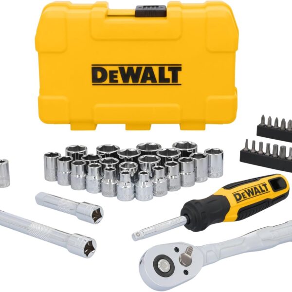 DEWALT Mechanics Tool Set, 3/8" Drive, 50 Piece (DWMT45423)