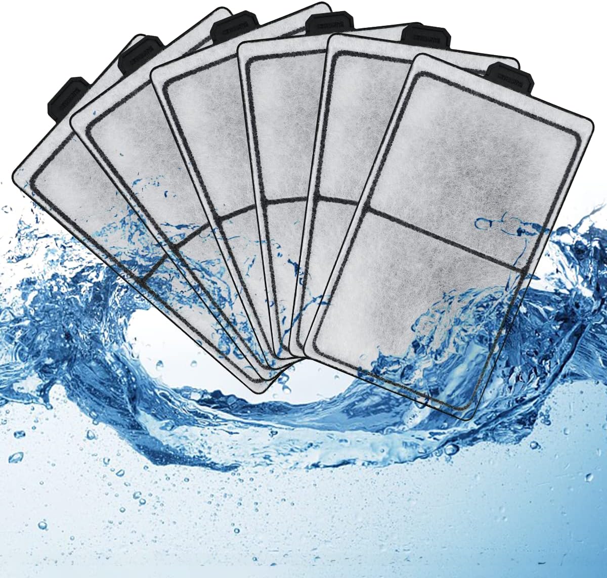 HiTauing 6 Packs PF-S Filter Cartridge for PF10 Power Filters, Only Fit to Model PF10 Power Filters HiTauing 6 Packs PF-S Filter Cartridge for PF10 Power Filters, Only Fit to Model PF10 Power Filters