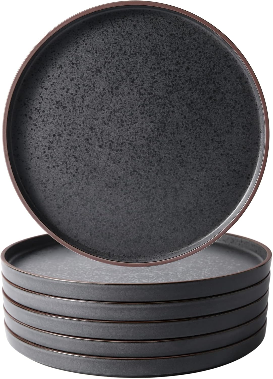 LERATIO Dinner Plates,Ceramic Dinner Plates Set of 6,10.75 inch Large ceramic plates,Modern Shape Dinnerware Dishes Set for Kitchen, Microwave & Dishwasher & Oven Safe-Coffee Rim LERATIO Dinner Plates,Ceramic Dinner Plates Set of 6,10.75 inch Large ceramic plates,Modern Shape Dinnerware Dishes Set for Kitchen, Microwave & Dishwasher & Oven Safe-Coffee Rim
