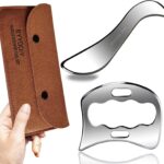 BYYDDIY 2 in 1 Stainless Steel Muscle Scraper Tools Set Gua Sha Massage Scraper Scraping Tool