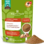 Navitas Organics Superfood+ Adaptogen Blend for Stress Support (Maca + Reishi + Ashwagandha), 6.3oz Bag, 30 Servings  Organic, Non-GMO, Vegan, Gluten-Free, Keto & Paleo.