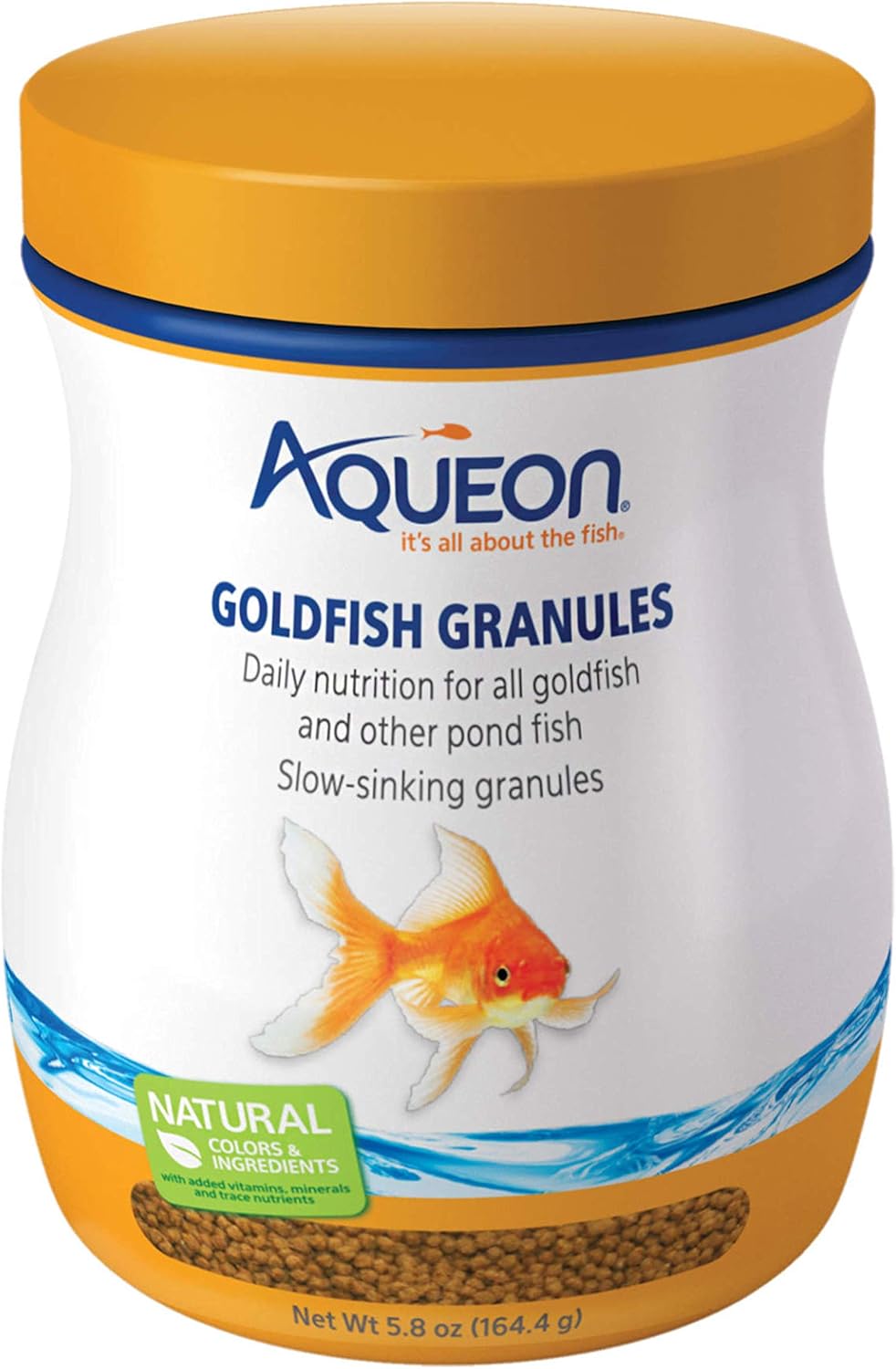 Aqueon Goldfish Fish Food Slow Sinking Granules, 5.8 Ounce, 100106053 Aqueon Goldfish Fish Food Slow Sinking Granules, 5.8 Ounce, 100106053