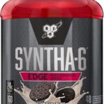 BSN SYNTHA-6 EDGE Protein Powder, Cookies n Cream Flavored Powder with Hydrolyzed Whey, Micellar Casein, for Muscle Gain, Low Sugar, 24g Protein, Cookies & Cream, 48 Servings, 4.23 Pound (Pack of 1)