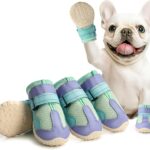 Dog Shoes for Small Dogs, Puppy Dog Boots for Winter Snow, Hot Pavement, Dog Booties & Paw Protectors Blue Size 1
