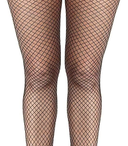 Buauty Fishnet Stockings for Women, High Waisted Fishnet Tights Black Fishnets for Halloween