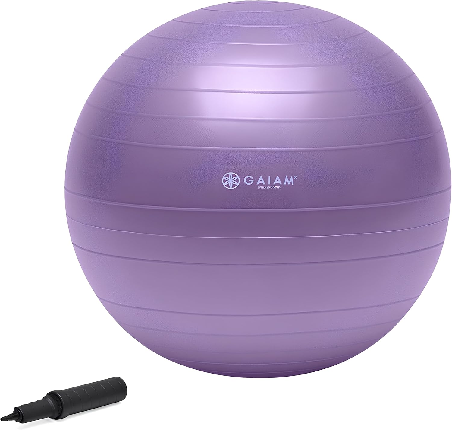 Gaiam Exercise Ball, Total Body Anti-Burst Balance Ball with Textured Grip, For Core Strength, Pregnancy Exercises, Yoga & Active Seating Included Air Pump Gaiam Exercise Ball, Total Body Anti-Burst Balance Ball with Textured Grip, For Core Strength, Pregnancy Exercises, Yoga & Active Seating Included Air Pump