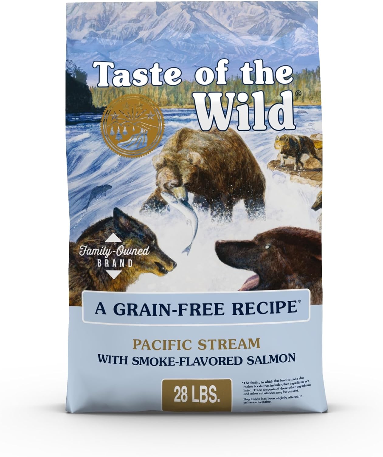 Taste of The Wild Pacific Stream Grain-Free Dry Dog Food With Smoke-Flavored Salmon 28lb Taste of The Wild Pacific Stream Grain-Free Dry Dog Food With Smoke-Flavored Salmon 28lb