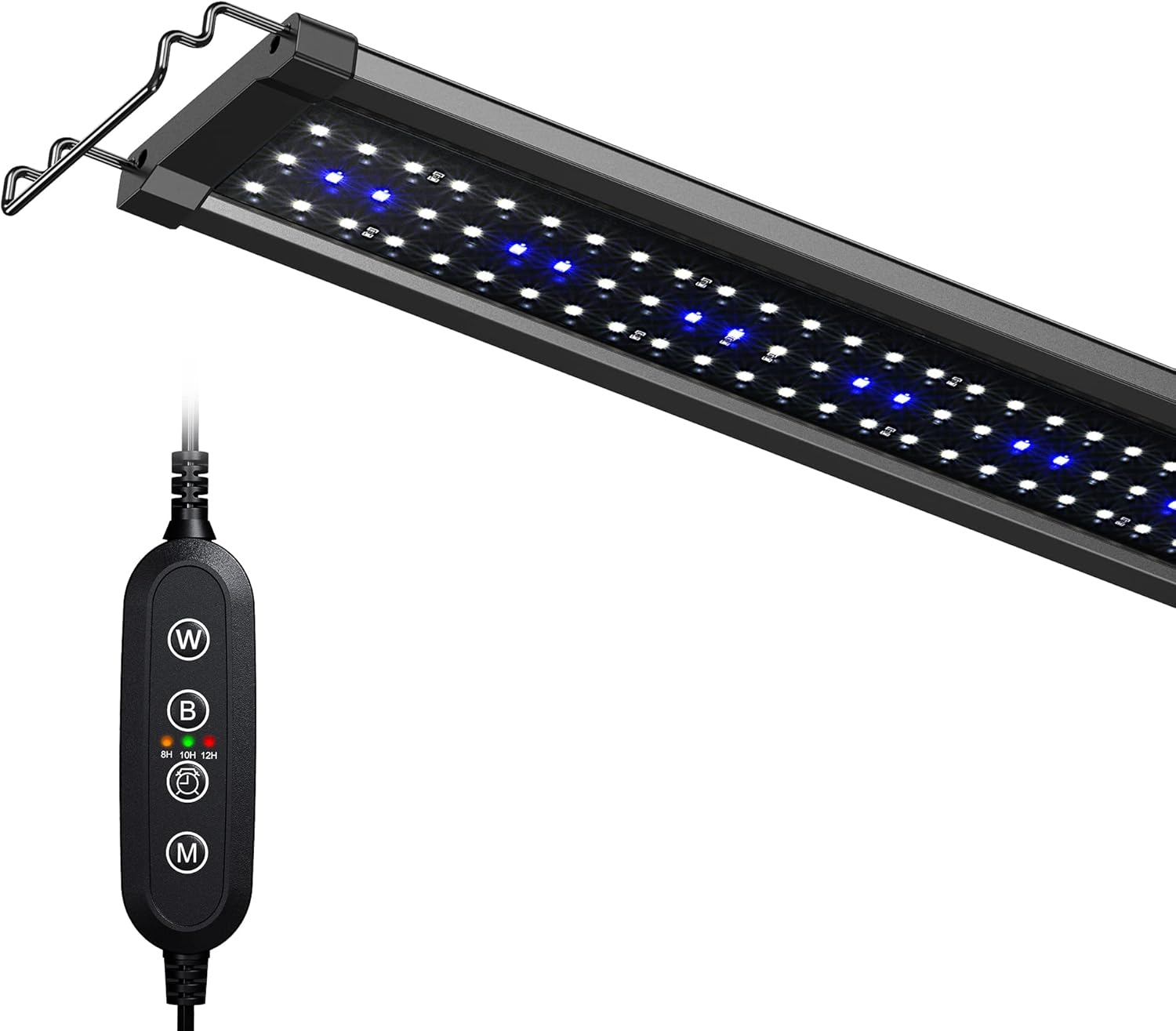 NICREW ClassicLED Gen 2 Aquarium Light, 40 Watts, Dimmable LED Fish Tank Light with 2-Channel Control, White and Blue LEDs, Size 48 to 60 Inch NICREW ClassicLED Gen 2 Aquarium Light, 40 Watts, Dimmable LED Fish Tank Light with 2-Channel Control, White and Blue LEDs, Size 48 to 60 Inch