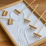 Mini Zen Garden Rake Tool - Japanese Tabletop Rock Sand Garden Tools Accessories Desktop Meditation Zen Decor Zen Gifts Office Relaxation Adult Toy Man Women Unique Stress Relief Birthday Gifts