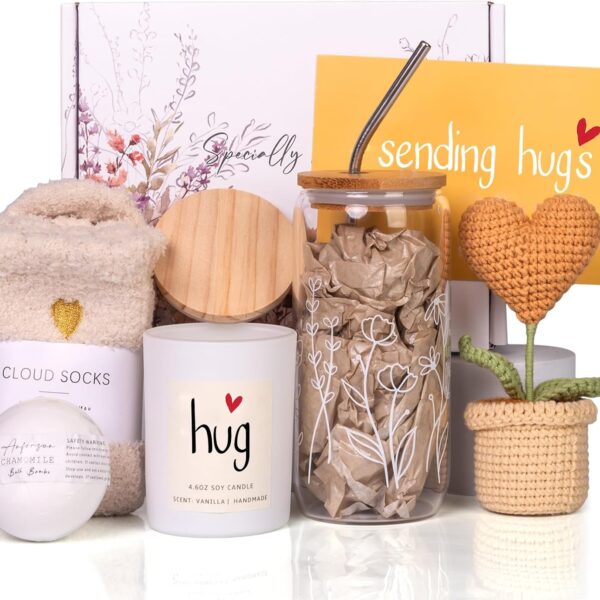 Get Well Care Package for Women - Feel Better Soon Basket, Sympathy and Thinking of You Gifts After Surgery Recovery