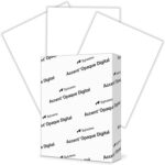 Accent Opaque White 8.5 x 11 Cardstock Paper, 65lb, 176gsm  250 Sheets (1 Ream)  Premium Medium Weight Smooth Cardstock, Printer Paper for Invitations, Menus, Business Cards  188560R