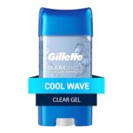 Gillette Antiperspirant and Deodorant for Men, 72hr Instant Sweat & Odor Protection, Long Lasting Freshness & Protection, Anti-White Mark Technology, Clear Gel, Cool Wave Scent, 3.8 oz