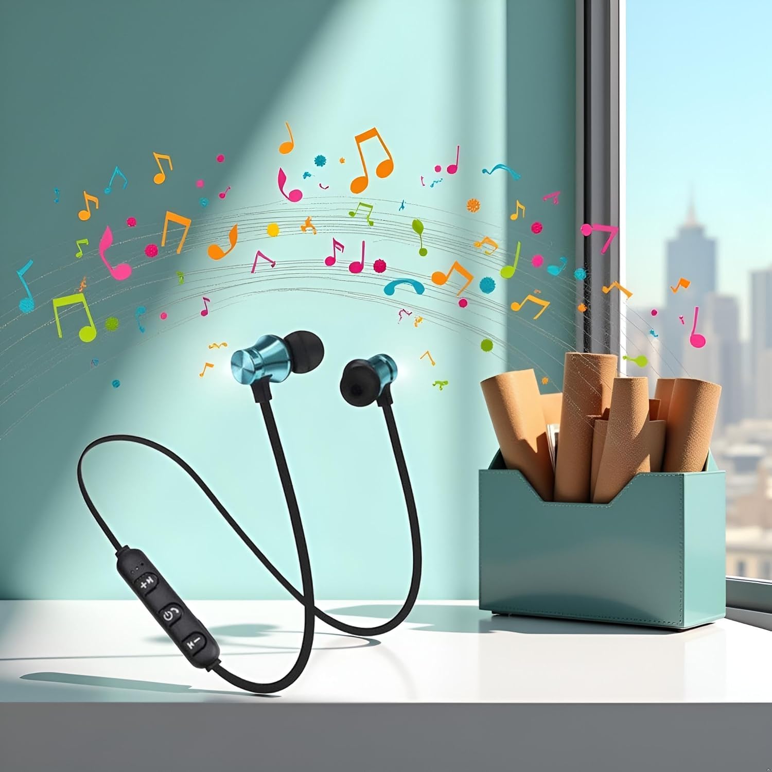 Jowxsx Blue Earphone Magnetic in-Ear Stereo Headset Earphone Wireless Bluetooth 4.2 Headphone Gift Headphones and Earbuds Jowxsx Blue Earphone Magnetic in-Ear Stereo Headset Earphone Wireless Bluetooth 4.2 Headphone Gift Headphones and Earbuds