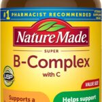 Nature Made Super B Complex with Vitamin C & Folic Acid, B Complex Vitamins for Women and Men, Dietary Supplement for Immune Support, 360 Tablets, 360 Day Supply