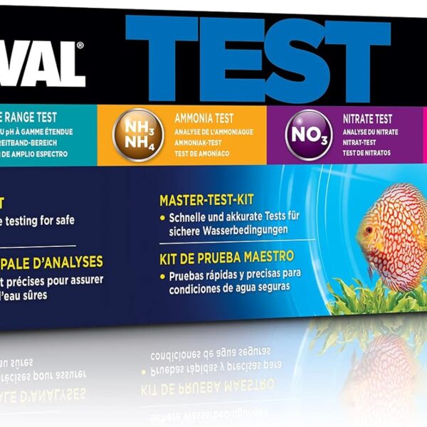 Fluval Master Test Kit for Aquarium Water, Freshwater & Saltwater Fish Tank Test