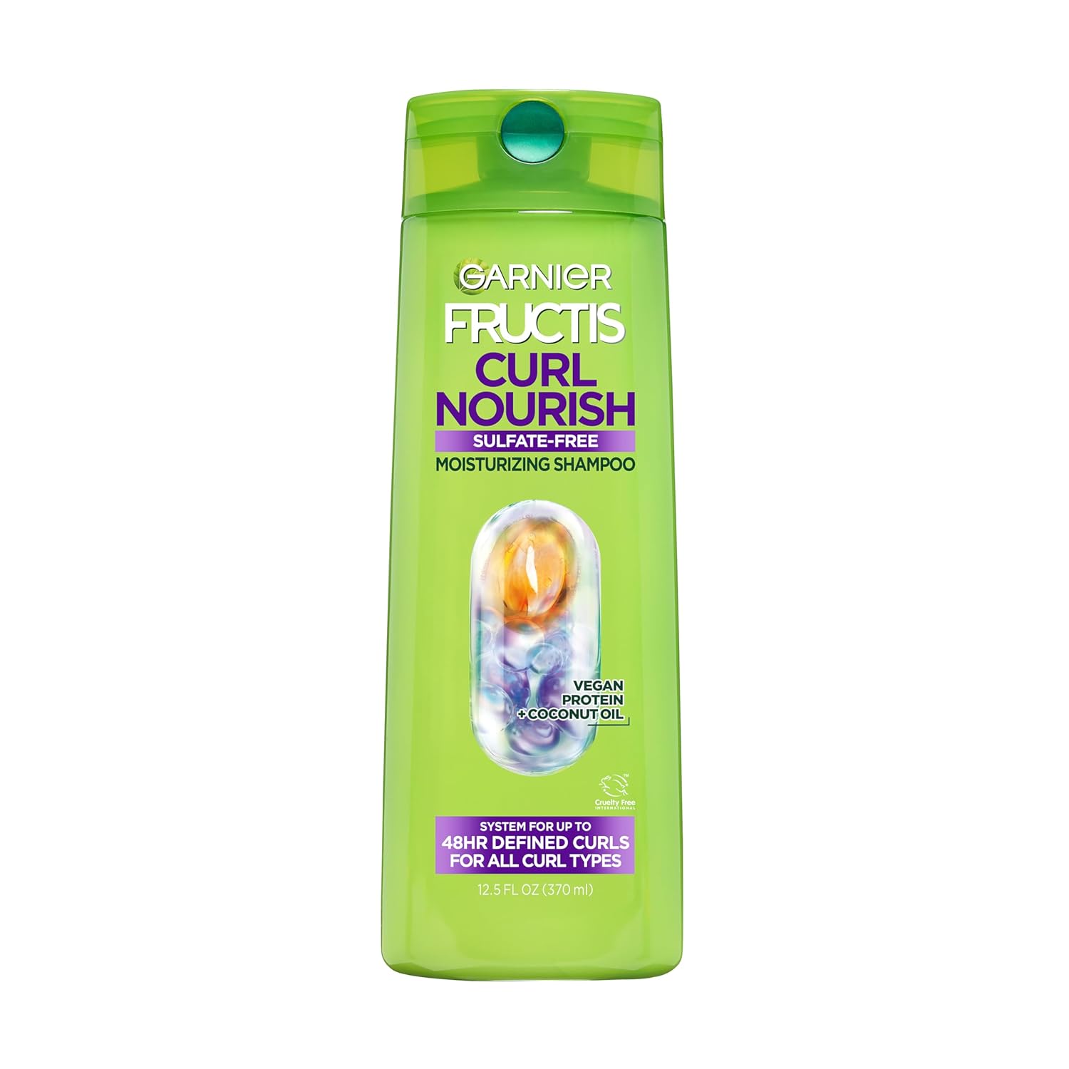 Garnier Fructis Curl Nourish Sulfate Free Moisturizing Shampoo, 12.5 Fl Oz, 1 Count (Packaging May Vary) Garnier Fructis Curl Nourish Sulfate Free Moisturizing Shampoo, 12.5 Fl Oz, 1 Count (Packaging May Vary)