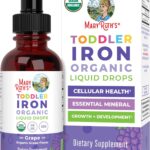 MaryRuth's Iron Supplement for Toddlers | Liquid Iron Supplement for Children Ages 1-3 | Iron Supplement for Iron Deficiency | Ferrochel | Sugar Free | Vegan | Non-GMO | Gluten Free | 2 Fl Oz