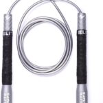 Elite Jumps Fit Plus Pro Freestyle PVC, 4mm Cord Skipping Rope, Cardio, Adjustable 10ft Length with 8" Reinforced Handles, Non-Slip Grip for Gym Workout, School Sport, Beginner Use