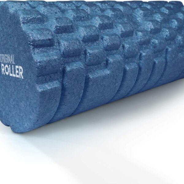 The Original Body Roller - High Density Foam Roller Massager for Deep Tissue Massage of The Back and Leg Muscles - Self Myofascial Release of Painful Trigger Point Muscle Adhesions - 13" Blue