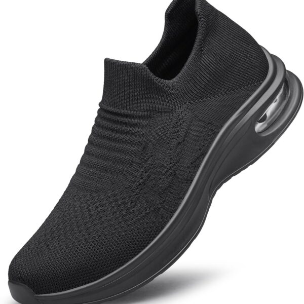 Mens Walking Shoes Slip on Lightweight Running Shoes Workout Athletic Tennis Shoes Gym Sneakers