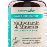 NatureWise Multivitamin for Women + Stress Support with Organic Whole Foods & Natural Minerals - B-Complex + Vitamin C + D3 K2 for Immunity, Hair, Skin & Nails - Non-GMO - 60 Capsules[30-Day Supply]