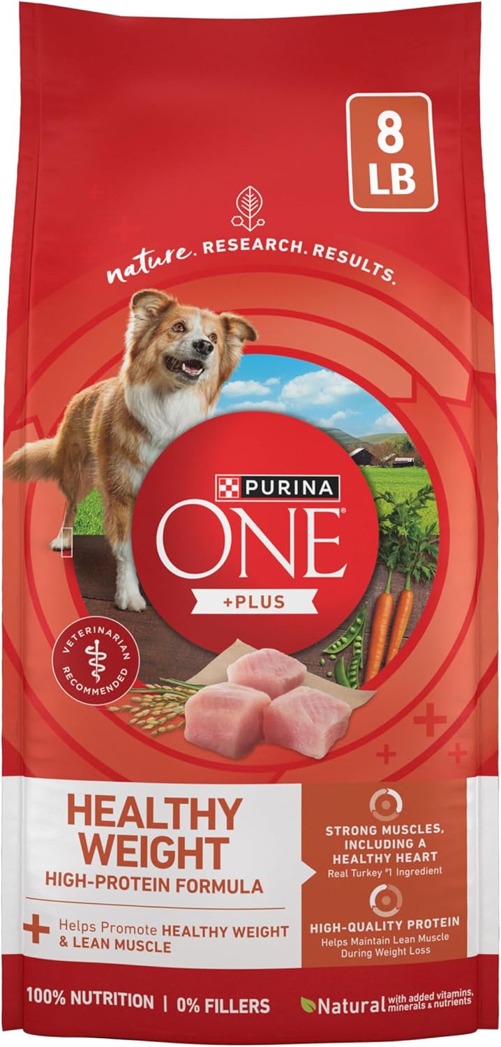 Purina ONE Plus Healthy Weight High-Protein Dog Food Dry Formula - 8 lb. Bag Purina ONE Plus Healthy Weight High-Protein Dog Food Dry Formula - 8 lb. Bag
