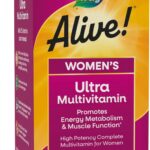 Nature's Way Alive! Ultra Multivitamin for Women, Complete Daily Women's Vitamins, High Potency Formula, Promotes Energy Metabolism and Muscle Function*, Vitamin A, C, D, Methylated B12, 60 Tablets