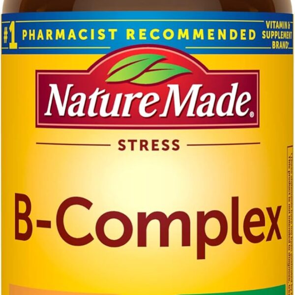 Nature Made Stress B Complex with Vitamin C and Zinc, B Complex Vitamins for Women and Men, Immune Support, 75 Tablets, 75 Day Supply