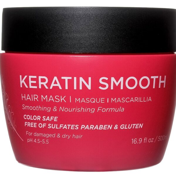 Luseta Keratin Smooth Hair Mask Hydrating & Nourishing for Dry Damaged Hair 16.9 oz