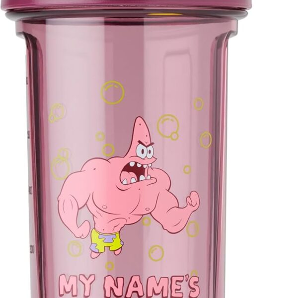 BlenderBottle Spongebob Shaker Bottle Pro Series Perfect for Protein Shakes and Pre Workout, 28-Ounce, Red, My Name's Not Rick