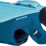 Ruffwear, Float Coat Dog Life Jacket, Premium Buoyancy Swim Vest with Lift Handle, Secure Fit & Reflective Trim, Adjustable Flotation for Swimming, Boating, & Outdoor Adventures, Deep Blue, Large