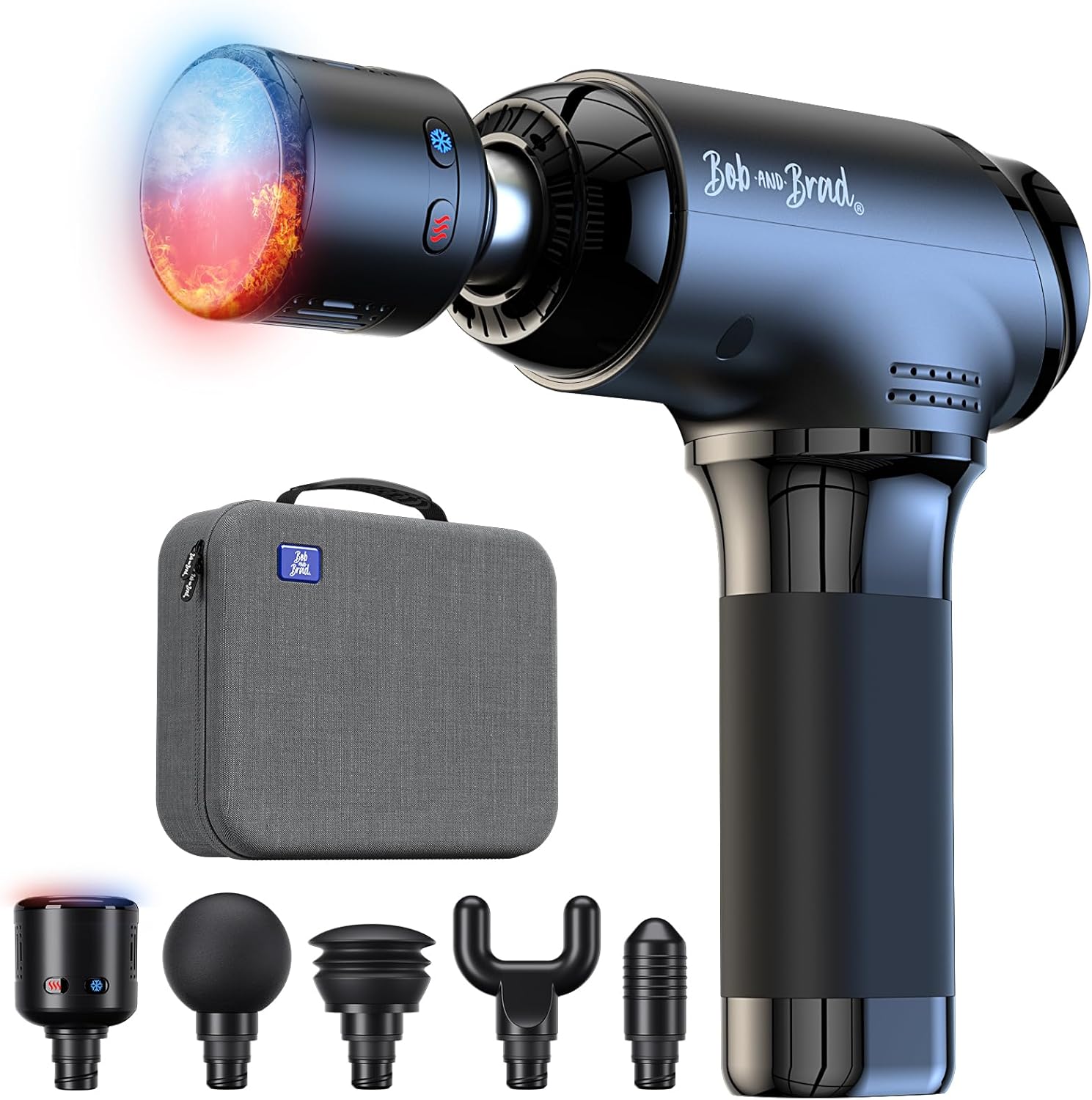 BOB AND BRAD T2 Pro Massage Gun, Percussion Muscle Massage Gun Deep Tissue with 10MM Amplitude, Upgraded 4000 mah Battery Handheld Electric Massager for Athletes Pain Relief - Midnight Black BOB AND BRAD T2 Pro Massage Gun, Percussion Muscle Massage Gun Deep Tissue with 10MM Amplitude, Upgraded 4000 mah Battery Handheld Electric Massager for Athletes Pain Relief - Midnight Black