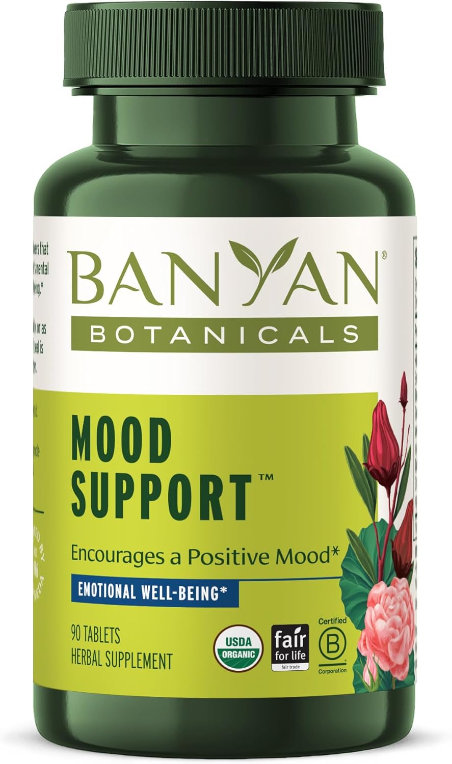 Banyan Botanicals Mood Support Organic Herbal Mood Enhancing Supplement Soothes Anxiousness & Provides Natural Mood Support* 90 Tablets Non-GMO Sustainably Sourced Vegan Banyan Botanicals Mood Support Organic Herbal Mood Enhancing Supplement Soothes Anxiousness & Provides Natural Mood Support* 90 Tablets Non-GMO Sustainably Sourced Vegan