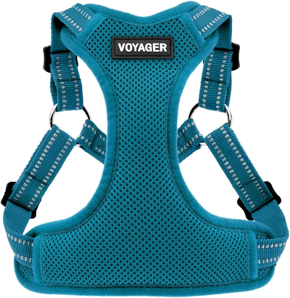 Best Pet Supplies Voyager Adjustable Step-in Flex Breathable Mesh Dog Harness for Small Medium Large Dogs (Turquoise), M Best Pet Supplies Voyager Adjustable Step-in Flex Breathable Mesh Dog Harness for Small Medium Large Dogs (Turquoise), M