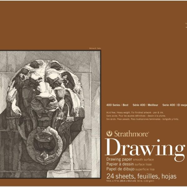 Strathmore (400-107 400 Series Drawing, Smooth Surface, 14x17, White