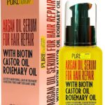 Moroccan Argan Oil Hair Serum - Rescue Frizzy and Damaged Locks - With Heat Protectant and Straightening Properties - Hydrating Anti Frizz Products For Curly and Straight Hair with Split Ends