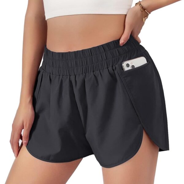 Blooming Jelly Women's Quick-Dry Running Shorts Workout Sport Layer Active Shorts with Pockets 1.75"