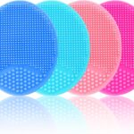 Silicone Facial Cleansing Brush - 4 Pack Face Scrubber & Exfoliator for Deep Cleaning, Soft Brush, Blackhead & Acne Pore Care