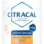 Citracal Slow Release- Calcium 1200 mg with Vitamin D3, Magnesium, Calcium Supplement, Bone Health Support, Take Once Daily Caplet, 185 Count