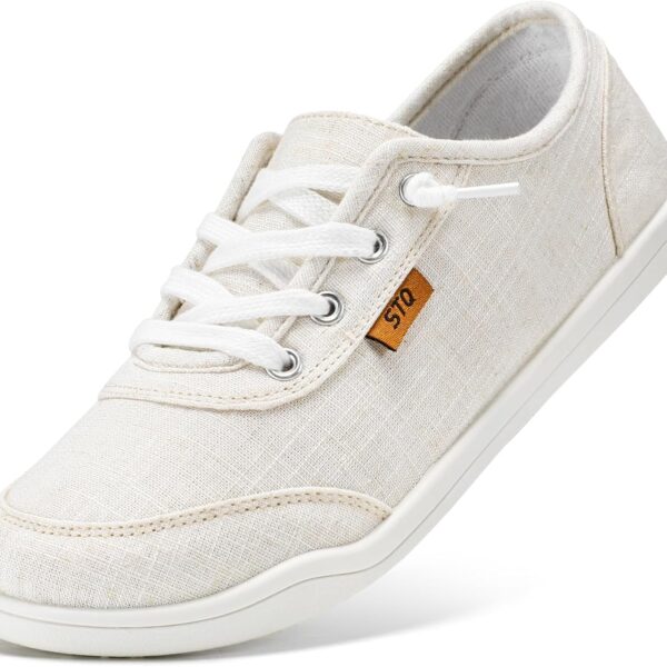 STQ Women Slip On Shoeswith Orthopedic Insole Low Top Classic Fashion Canvas Sneakers | Plantar Fasciitis Shoes