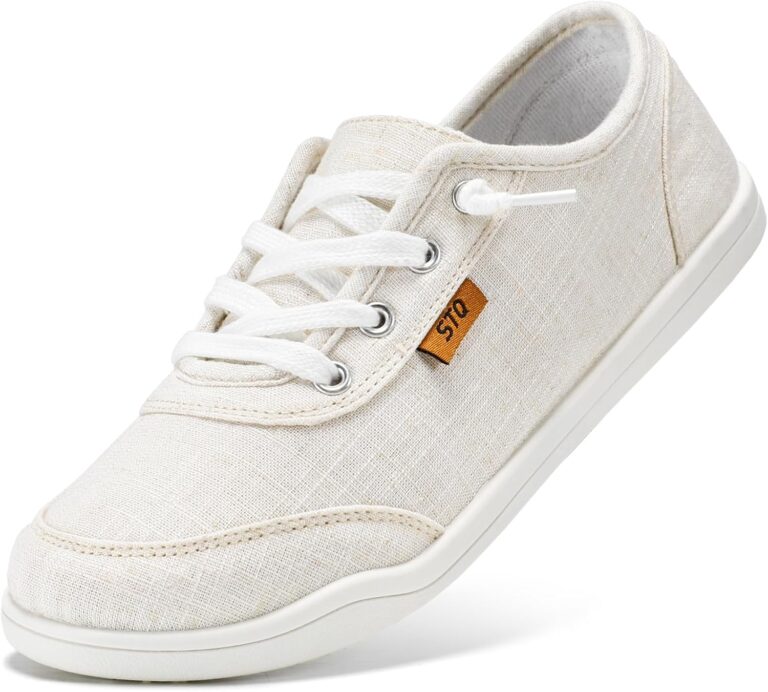 STQ Women Slip On Shoeswith Orthopedic Insole Low Top Classic Fashion Canvas Sneakers | Plantar Fasciitis Shoes