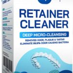 Retainer & Denture Cleaner Tablets - 4 Months Supply (120 pcs) Dental Retainers for Aligner - Mouth & Night Guards - False Teeth Whitening - Removes Odor & Plaque (120 Pcs)