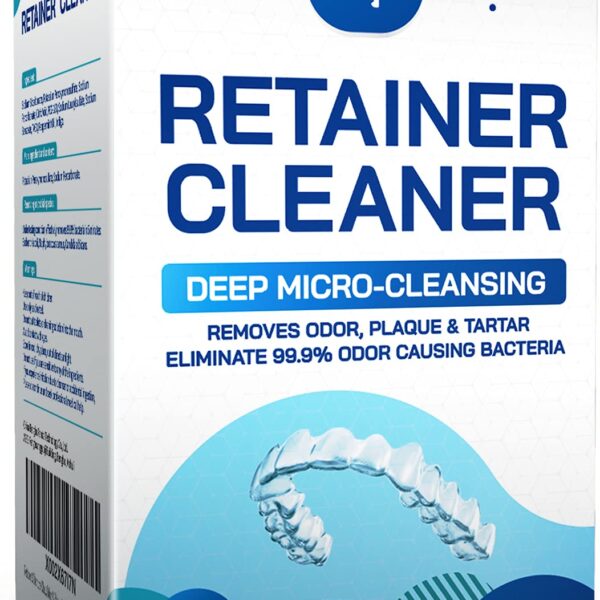 Retainer & Denture Cleaner Tablets - 4 Months Supply (120 pcs) Dental Retainers for Aligner - Mouth & Night Guards - False Teeth Whitening - Removes Odor & Plaque (120 Pcs)
