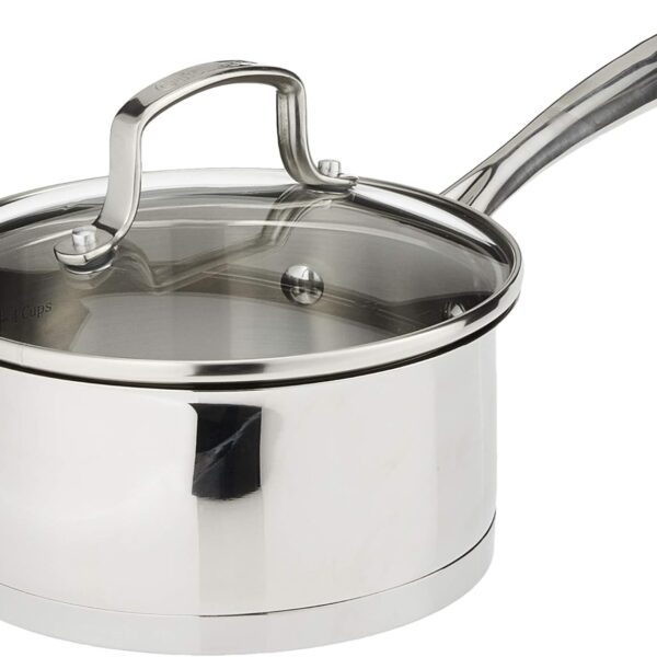 Cuisinart Professional Stainless Saucepan with Cover, 1.5-Quart, Stainless Steel,8919-16