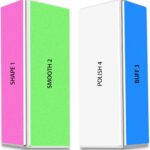 4 Way Nail Buffer Block (2 Pcs), Nail Shine Buffers Blocks Files for Natural and Acrylic Nails Smoother Buffing Block Polisher Fingernail File Buffer 120/240/600/3000 Grit for Buffing Shinning