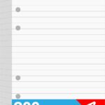 200 Sheets A6 Lined Paper for Filofax Personal Binder Planner, White 100gsm Ruled Pages, 6 Hole Punched, 3.75 x 6.75 Inch