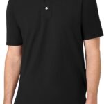 Hanes mens X-temp Performance Polo, Cotton Blend Sport Shirt for Men With Odor Control