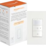 Amazon Basics Smart Motion Sensor Dimmer Switch, 3-Way, Works with Alexa Only, 2.4 GHz Wi-Fi, No Hub Required, Voice Control, White