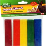 Wild Harvest P-84127 Colored Wood Chews for Small Animals, Fruit Flavored, 5-Count